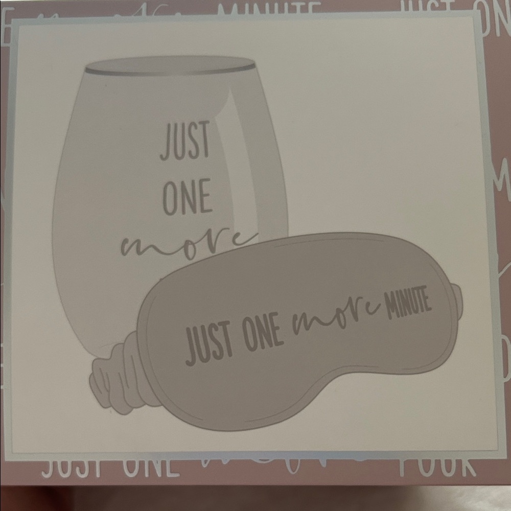 Wine Glass and Sleep Mask Set